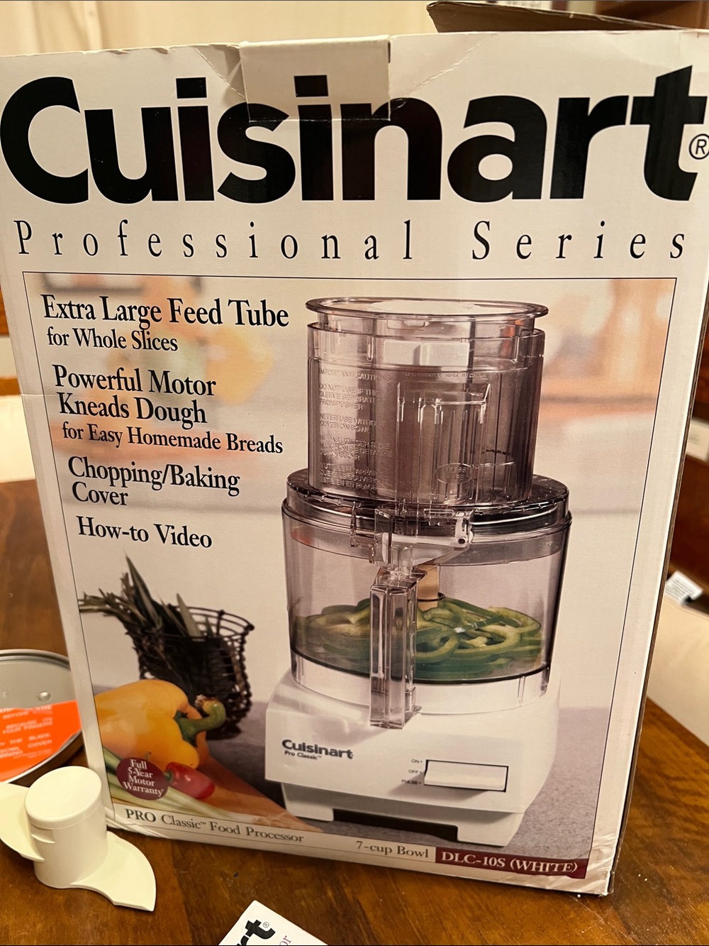 Cuisinart White Professional Series Food Processor with Clear Work Bowl